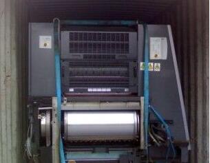 二手印刷机进口报关查验现场